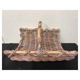 Vintage Wicker Magazine Holder
