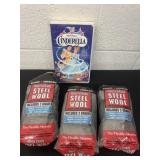 3 bags of steel wool and Cinderella vhs