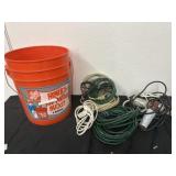 Bucket of Misc extension Power Cords