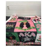 Green and pink aka blanket