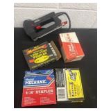 Group of staple gun and staples