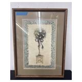 34x26 Large Framed Floral Print