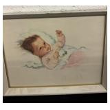 10ï¿½x13ï¿½ made in Holland signed baby framed