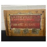 16ï¿½x11ï¿½ wood vaudeville famous act sign