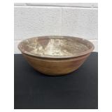 13? Vintage pottery bowl, signed
