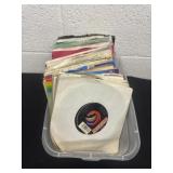 Group of 45s records