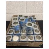 Group of Sailor Jerry Spiced Rum branded tin Shot