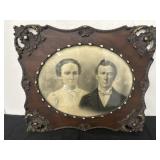22x26 Antique Victorian-era portrait of a couple