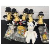 Mr peanuts pillsbury snoopy and Felix