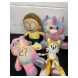 Carebear and squishmellow and sonic and Rick and