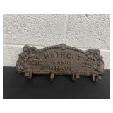 Vintage cast iron barber coat hook 13ï¿½