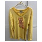 The Quacker Factory Butterfly sweater Size M