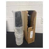 Box of Black to go cups woth lids