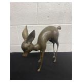 12ï¿½ vintage brass deer