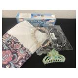 Stress balls, headband, clip and pillowcase