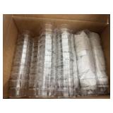 Box of plastic macallan shot glasses