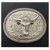 Long horn belt buckle