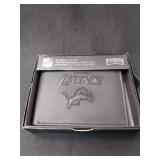 New Detroit Lions Trifold black wallet