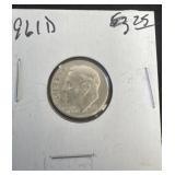 1961d silver dime