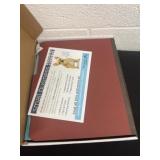 12 Blue and maroon Classification Folders with