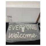 16ï¿½x9ï¿½ everyone welcome neon sign