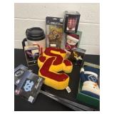 Group of new collage team snow mans cups fly