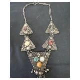 vintage Kuchi tribal pendant necklace