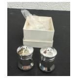 2 Vintage Sterling Silver Mini Shaker