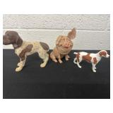 Pig and dog figurines