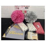 Party items and scrapbook paper