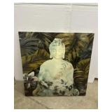 32x32 Buddha in Foliage smooth Canvas