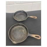 2 6ï¿½ cast iron skillets