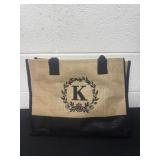 Letter k tote bag
