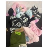 Group of new winter hats