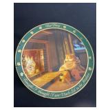 Vtg Danbury Mint Garfield Uncle Ed Fireplace Dear