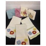 Easter and floral hand towels