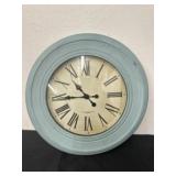 23in Blue Decor Clock