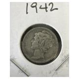 1942 Mercury Dime