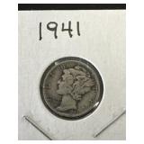 1941 Mercury Dime