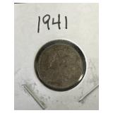 1941 Mercury Dime