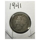 1941 Mercury Dime