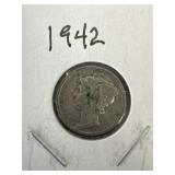 1942 Mercury Dime