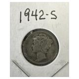 1942-S Mercury Dime