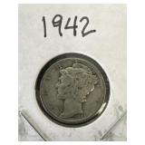 1942 Mercury Dime