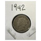 1942 Mercury Dime