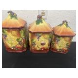 3pc canister set one is chipped