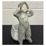 Vintage lladro boy with vase planter