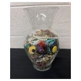 11ï¿½ jar of misc jewelry