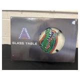New gator glass table