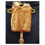 Child size furry lion pullover top